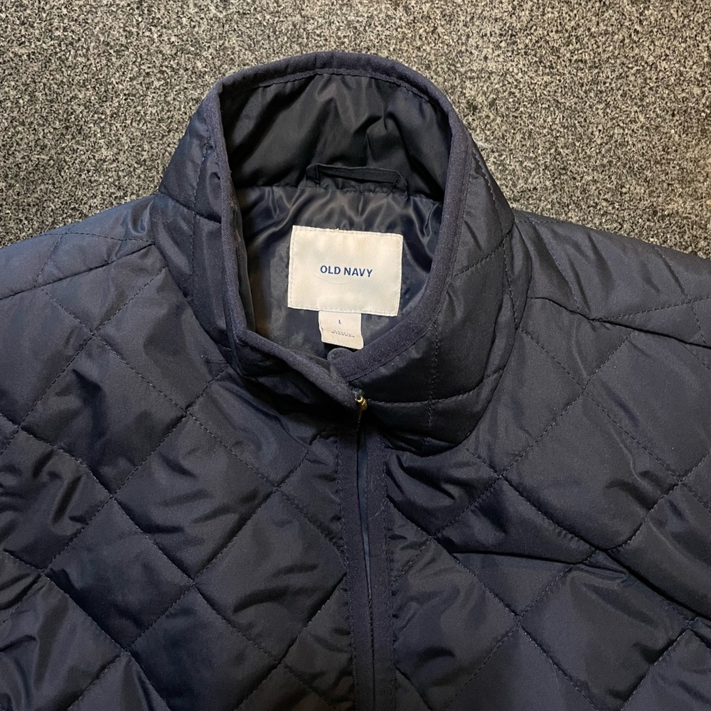 Navy Old Navy Quilted Vest